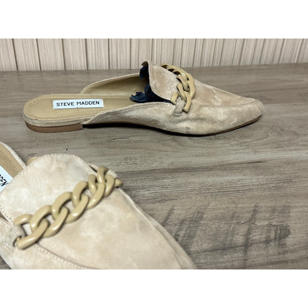 Steve Madden Almah Leather Suede Flat Mule Women’s Size 7M - Picture 10 of 11